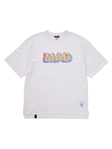 Mad Oversized Short Sleeves T-Shirt_White Melange - STIGMA - Modalova