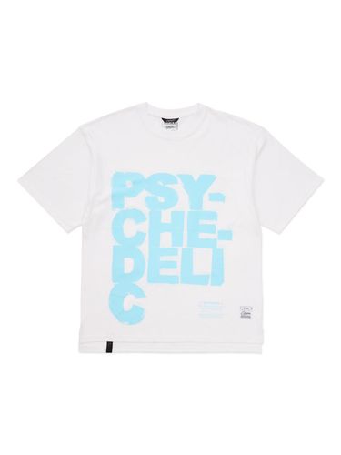 Psychedelic Oversized Short Sleeves T-Shirt_White - STIGMA - Modalova