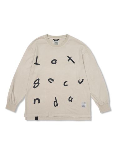 Lexsecunda Vintage-Like Oversized T-shirt_Beige - STIGMA - Modalova