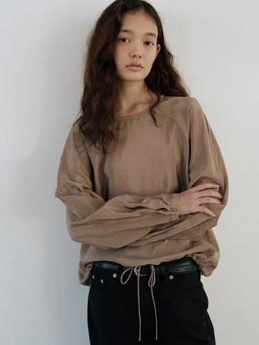 Satin String Blouse_2 Colors - URAGO - Modalova