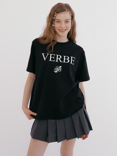 Rose Cotton T-shirt_Black - VERBE - Modalova