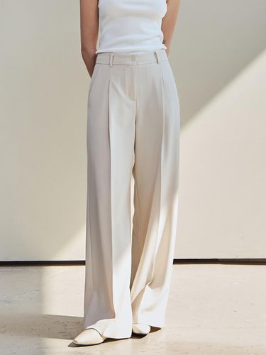 M241411] One Tuck Wide Pants - racoco - Modalova