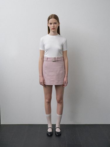 Janie Belted Skirt - ANGELO BIANCO - Modalova