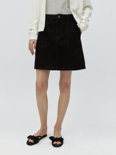 Mini Denim Skirt - Black - DEPOUND - Modalova