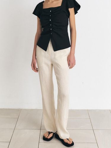 MANNON Pleats Flare Long Pants - MANNON - Modalova