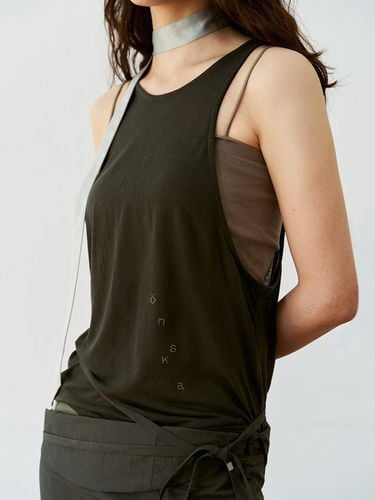 Beads Sleeveless_Khaki - ONSKA - Modalova