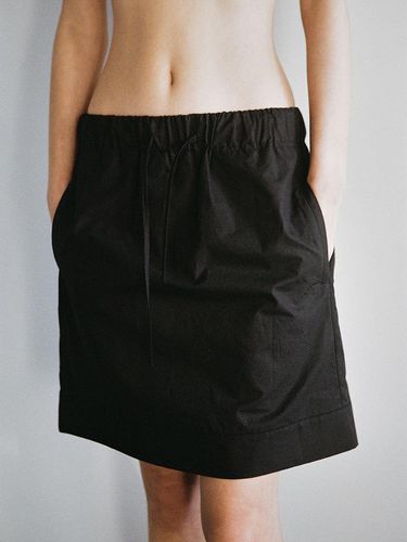 Cotton Half Skirt - Black - Tocoll - Modalova