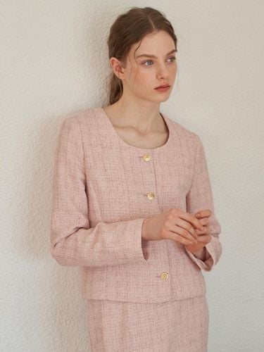 Edit U-Neck Jacket_Pink Beige - flove - Modalova