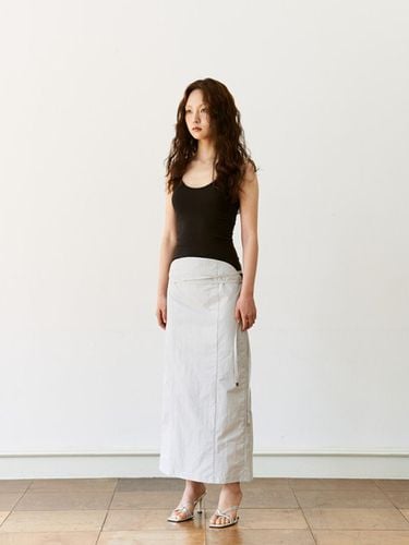 Round String Long Skirt_Grey - ONSKA - Modalova