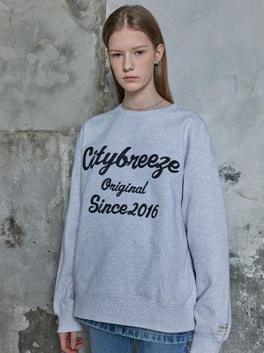 Chain Embroidery Lettering Sweatshirts - CITYBREEZE - Modalova