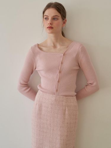 Unbalance Cardigan_Pink - flove - Modalova