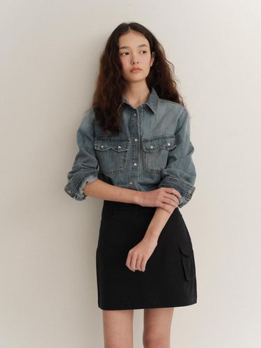 Eeay Pocket Skirt_Navy - LOVE US U - Modalova