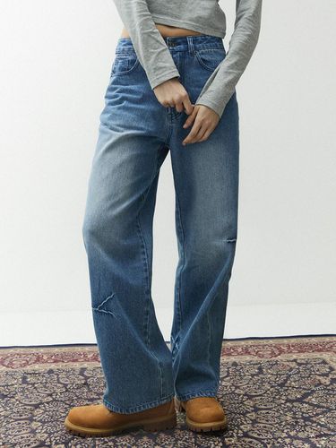 Domingo Wash Wide Fit Denim Pant - MAGOODGAN - Modalova