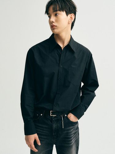 Classic Cotton Regular Shirt_Black - NOIRER - Modalova