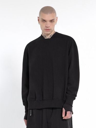 Square Neckline Finger Hole Sweatshirt_Black - DGNAK12 - Modalova