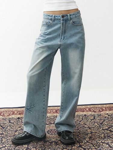 Domingo Wash Wide Fit Denim Pant - MAGOODGAN - Modalova