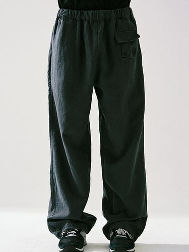 Bio Linen Comfortable Pants_Dark Grey - HAVEOFFDUTY - Modalova