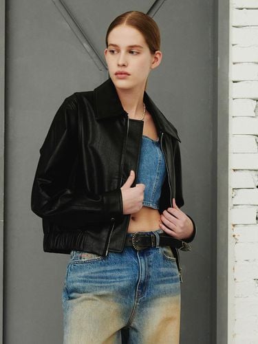 Basic Leather Jacket_Black - PLAC - Modalova