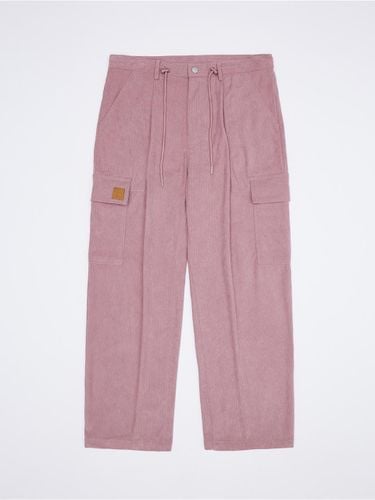 Corduroy Cargo One-Tuck Wide Pants [] - BELLOL - Modalova