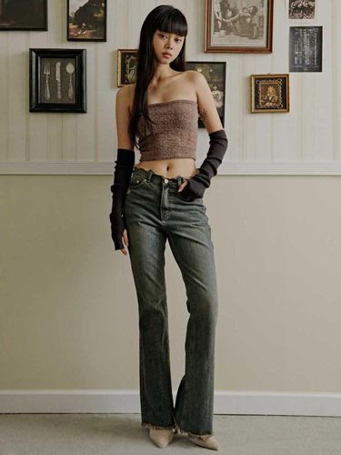 LOW BOOT CUT TESSEL JEAN_T326DE402 - TOPGIRL - Modalova