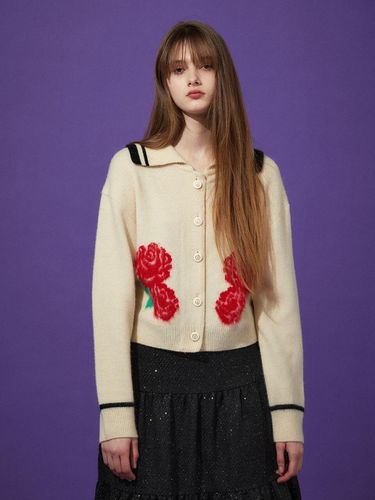 Floral Knit Cardigan - JOHNNY HATES JAZZ - Modalova