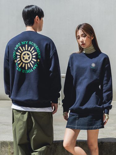 Sunshine Star Oversized Fit Sweatshirt - 3colors - alvinclo - Modalova