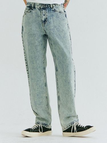 Snow Washed Straight Jeans - Indigo Blue - FIELD WORKER - Modalova