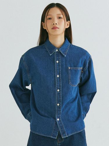 Oversized Fit Denim Shirt - Blue - FIELD WORKER - Modalova