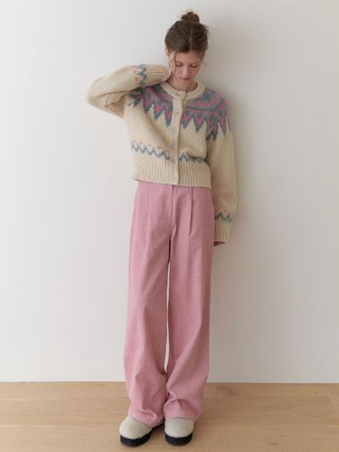 Corduroy pintuck pants (pink) - RE_L - Modalova