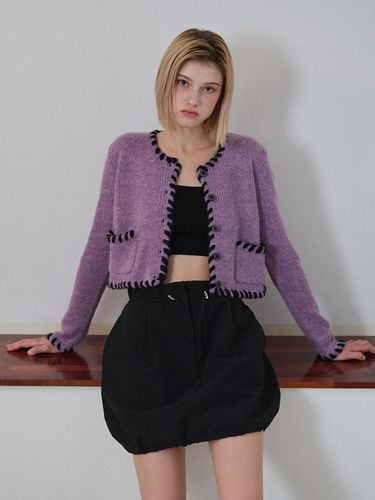 Stitch Point Knit Cardigan - ETMON - Modalova