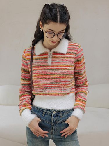 DD_Rainbow striped knitted sweater - DUNDROP - Modalova