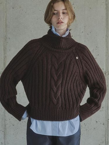 Cable Knit Oversized Turtle Neck Sweater [] - Ihr - Modalova