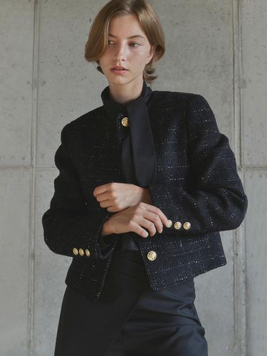 Tweed Wool Jacket_Black - Ihr - Modalova