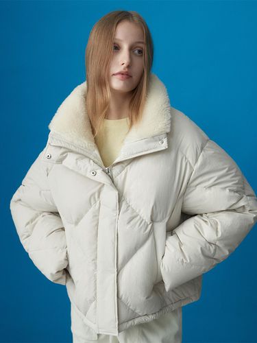 QUILTED PADDED JACKET - BONE - RE RHEE - Modalova