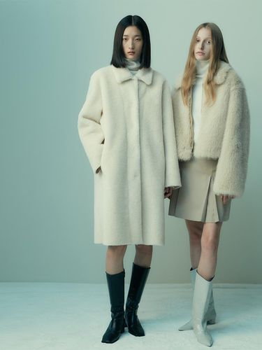 REVERSIBLE SHEARLING LONG COAT - RE RHEE - Modalova