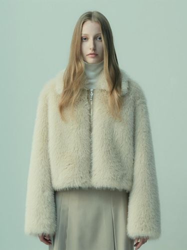 SOFT FAUX FUR JACKET - RE RHEE - Modalova