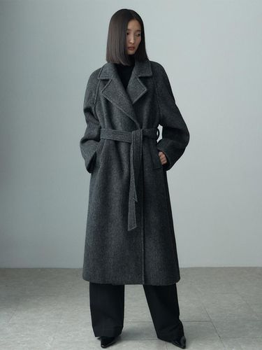 WIDE LAPEL OVERSIZED LONG COAT - RE RHEE - Modalova