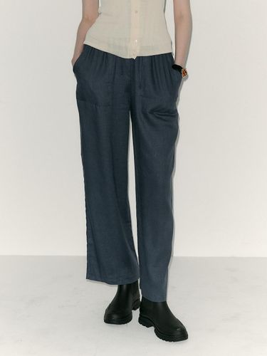 AR_Minimal linen wide pants - Aei&Rei - Modalova