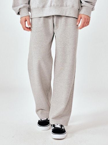 Solid Wide Sweatpants_Gray - MOMENTISM - Modalova