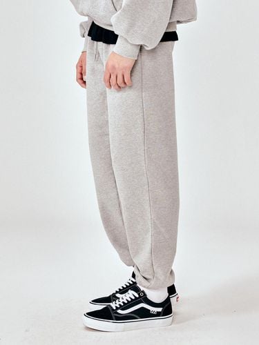 Solid Sweat Jogger Pants_Gray - MOMENTISM - Modalova