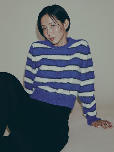 Basic Stripe Sweater Blue - PLAC - Modalova