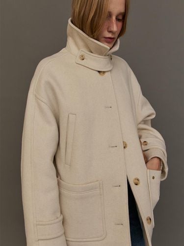 Balmacaan Wool Half Coat - LESEIZIEME - Modalova