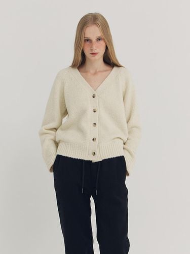 Raglan Boucle Wool Cardigan - LESEIZIEME - Modalova