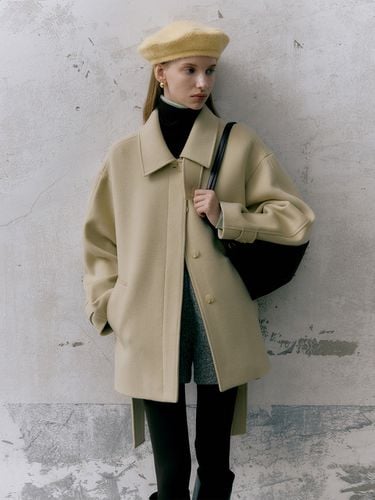 WOOL HALF COAT - MOAT - Modalova