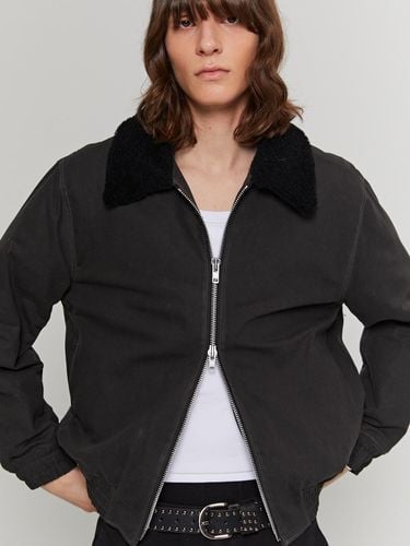 Work Wax Down Jacket (Charcoal) - ANDROS - Modalova