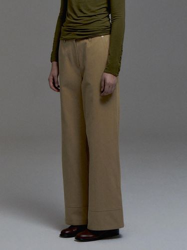 Work Cotton Pants (Beige) - THE RYE - Modalova