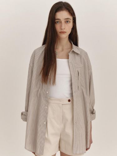 Stripe Pocket Shirt (Beige) - THE RYE - Modalova