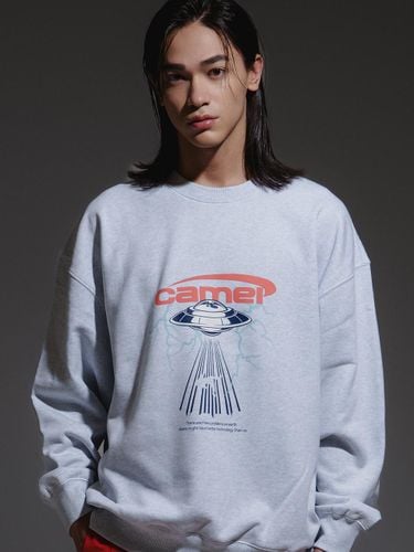 Cotton Polyester Camel Alien Sweatshirt [] - CAMELWORK - Modalova