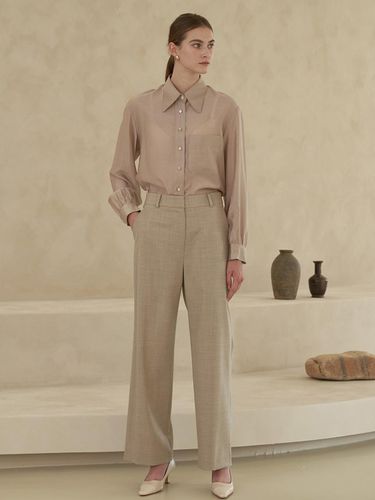 Wool Melange Pants - Lamerei - Modalova