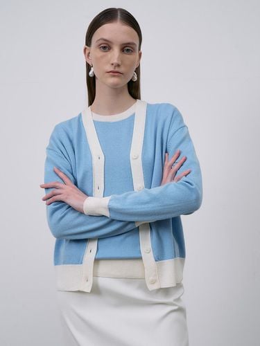 Summer Wool Cardigan - Blue - Lamerei - Modalova